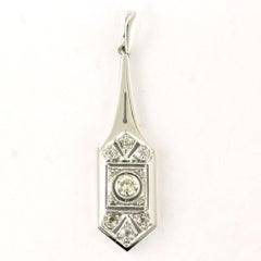 ART DECO 14k Weißgold antike Diamanten mit europäischem Schliff bis zu. 0,25ct