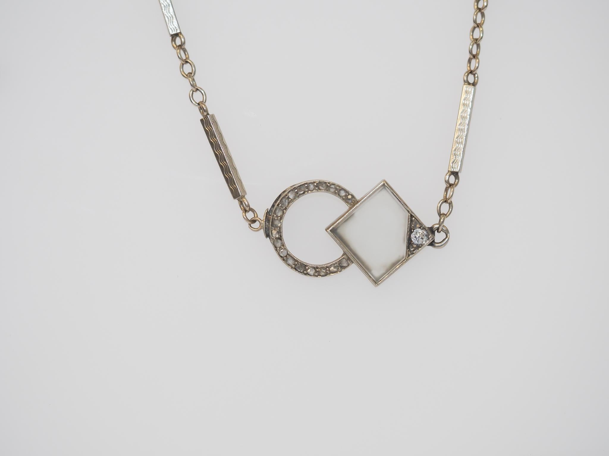 Year: 1930s
Item Details:
Metal Type: 14K White Gold [Hallmarked, and Tested]
Weight: 5.6 grams (All Items Total)
Diamond Details:
Type: Diamond (natural)
Weight: .50ct, total weight
Cut: Rose
Color: H-I
Clarity: VS/SI
Bracelet Length Measurement: 7