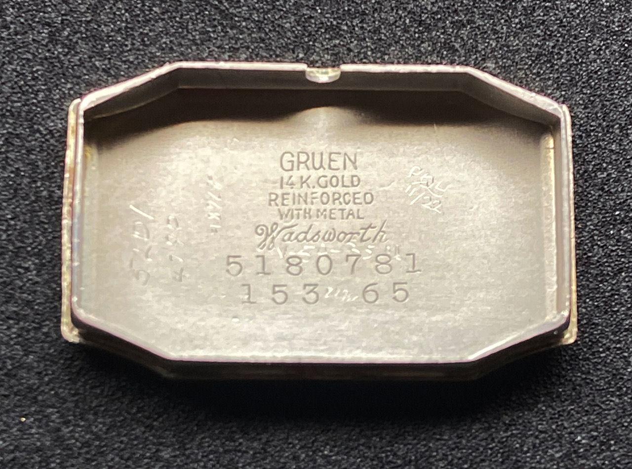 Art Deco 14k White Gold Watch by Gruen, c1927 3