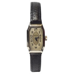 Art Deco 14k White Gold Watch by Gruen, c1927