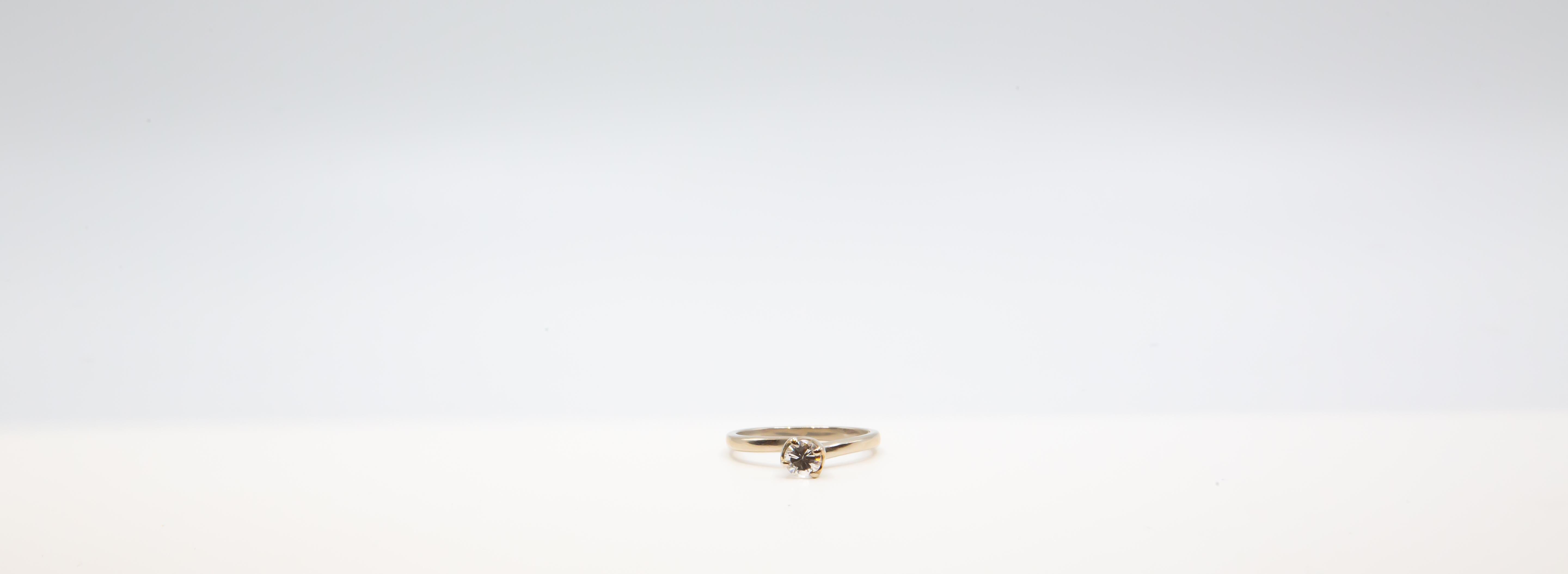 Art Deco 14k Yellow Gold Natural Old European Diamond Ring Size 6.25 For Sale 1