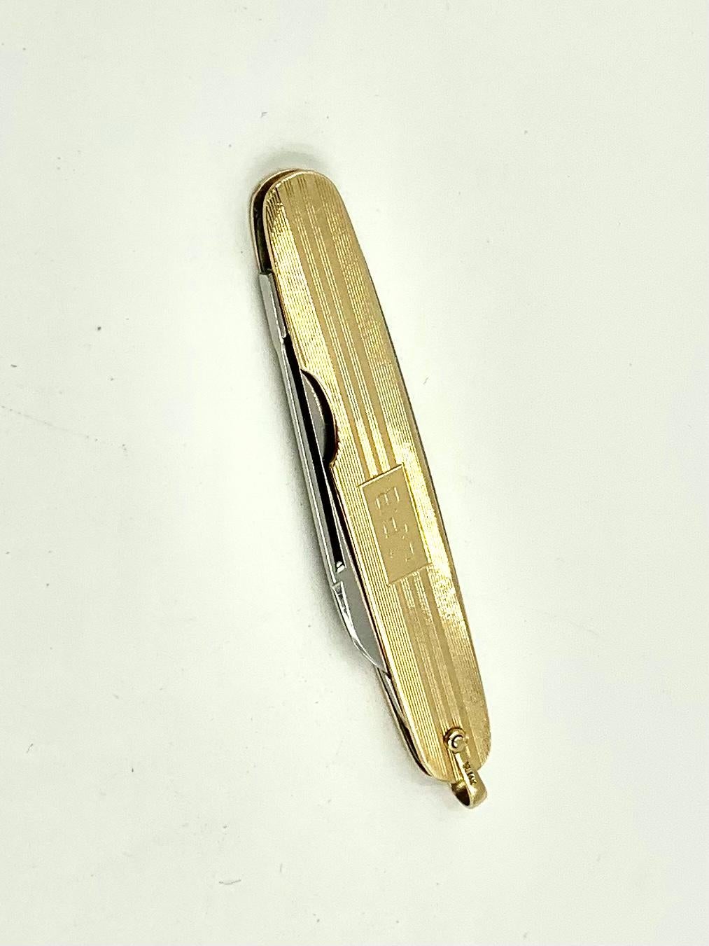 14k gold pocket knife