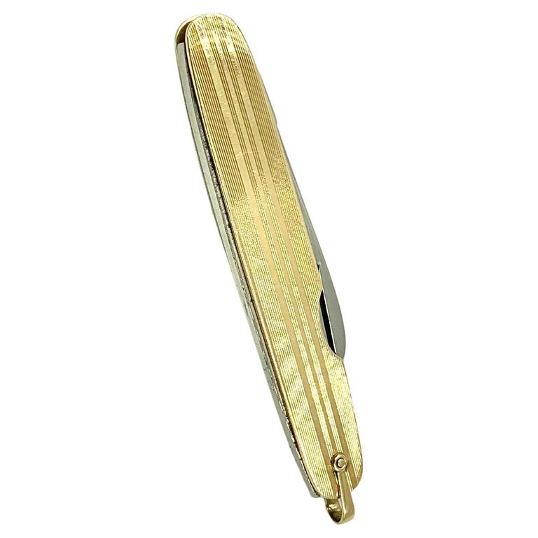 Art Deco 14K Yellow Gold Pocket Knife For Sale at 1stDibs