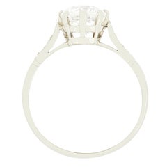 Art Deco 1.50ct Diamond Solitaire Ring, c.1920s