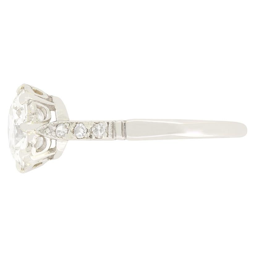 Old European Cut Art Deco 1.50ct Diamond Solitaire Ring, c.1920s