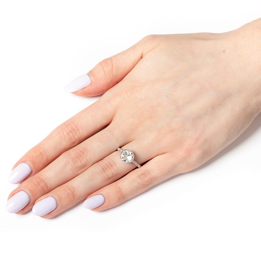 Women's Art Deco 1.50ct Diamond Solitaire Ring, c.1920s