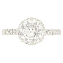Art Deco 1.50ct Diamond Solitaire Ring, c.1920s