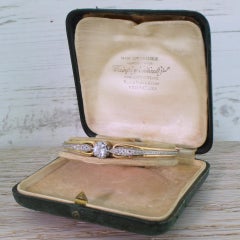 Art Deco 1.51 Carat Old Cut Diamond Bangle