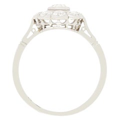 Art Deco 1.60ct Diamond Daisy Cluster Ring, c.1920s