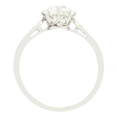 Art Deco 1.60ct Diamond Solitaire Ring, c.1920s