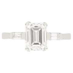Antique Art Deco 1.60ct Diamond Solitaire Ring, c.1920s