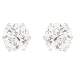 Antique Art Deco 1.60ct Diamond Stud Earrings, c.1920s