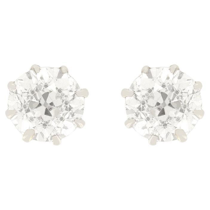 Art Deco 1.60ct Diamond Stud Earrings, c.1920s