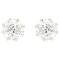 Art Deco 1.60ct Diamond Stud Earrings, c.1920s