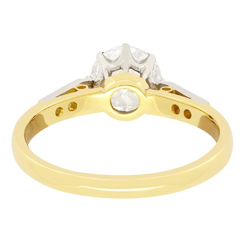 Art Deco 1,62 Karat Diamant Solitär-Ring, ca. 1930er Jahre (Alteuropäischer Schliff) im Angebot