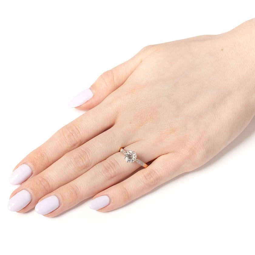 Art Deco 1,62 Karat Diamant Solitär-Ring, ca. 1930er Jahre im Zustand „Gut“ im Angebot in London, GB
