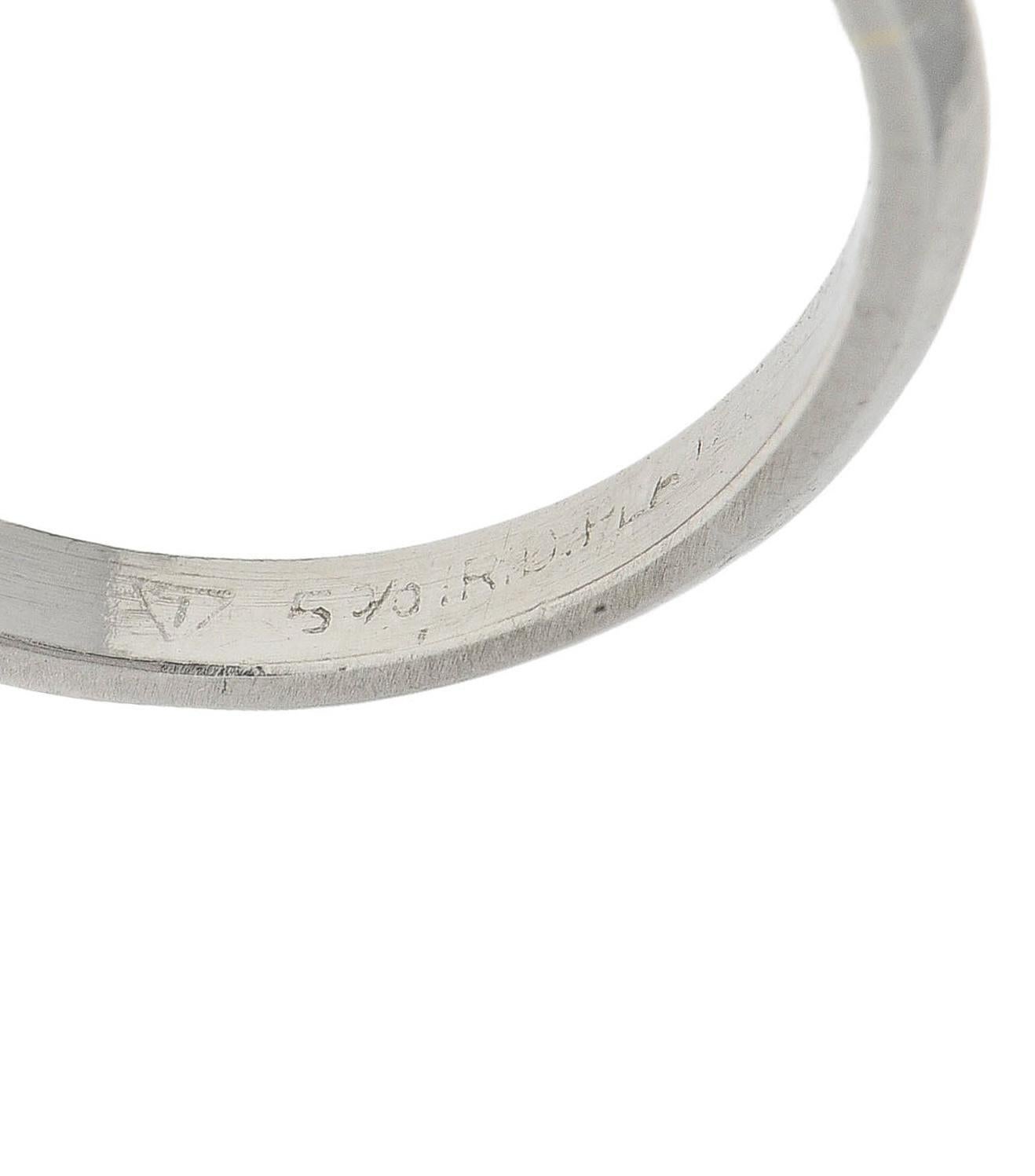 Art Deco 1.68 Karat alter europäischer Diamant Platin Vintage Verlobungsring GIA im Zustand „Hervorragend“ im Angebot in Philadelphia, PA