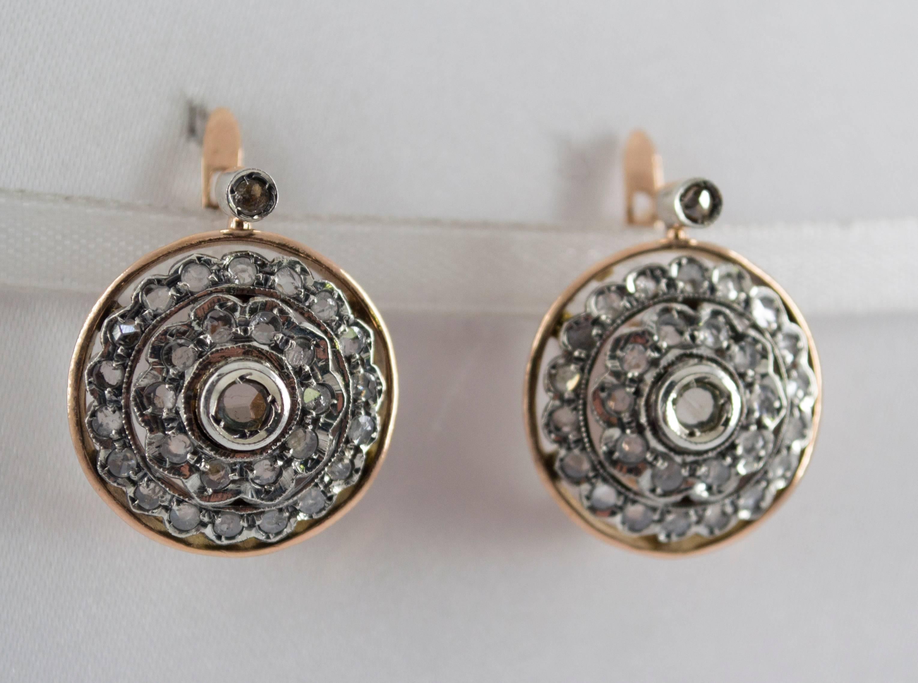 This Earrings are made of 9K Yellow Gold and Sterling Silver.
This Earrings have 1.70 Carats of White Rose Cut Diamonds.
We're a workshop so every piece is handmade, customizable and resizable.