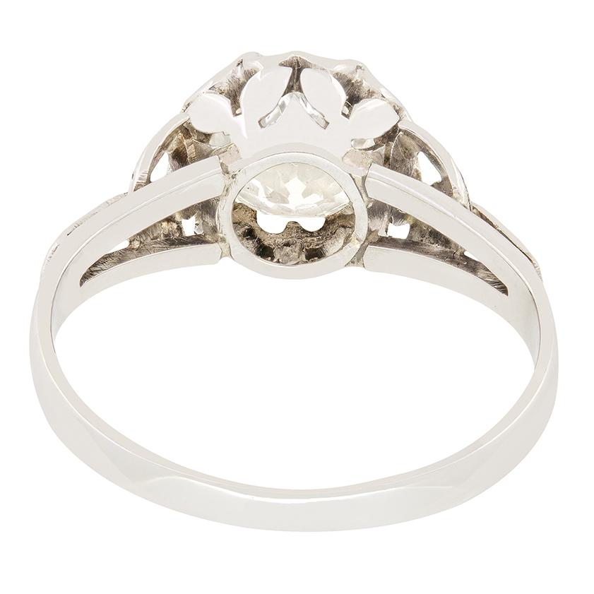 Art Deco 1.70ct Diamond Solitaire Ring, c.1920s In Good Condition For Sale In London, GB