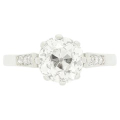 Art Deco 1.70ct Diamond Solitaire Ring, c.1920s