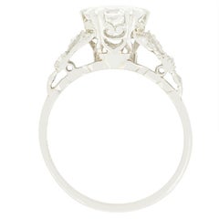 Art Deco 1.70ct Diamond Solitaire Ring, c.1930s