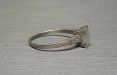 Art Deco 1.71 Carat Lavender Sapphire Platinum Ring