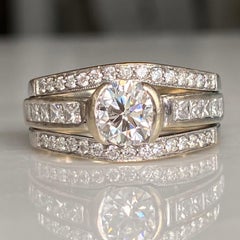 Art Deco Style 1.74ct TW Diamond Platinum Ring