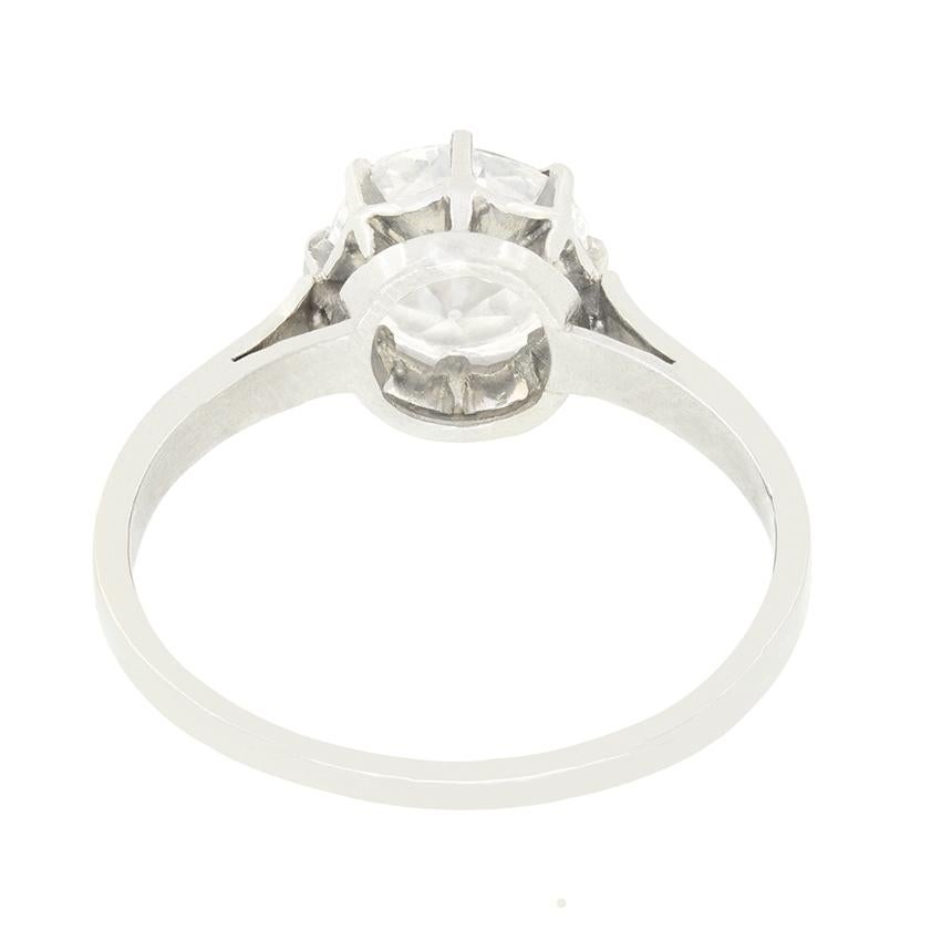 Taglio antico europeo Art Deco 1.75ct Diamond Solitaire Ring, c.1920s in vendita