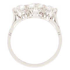 Art Deco 1.75ct Diamond Three Stone Ring, c.1920s