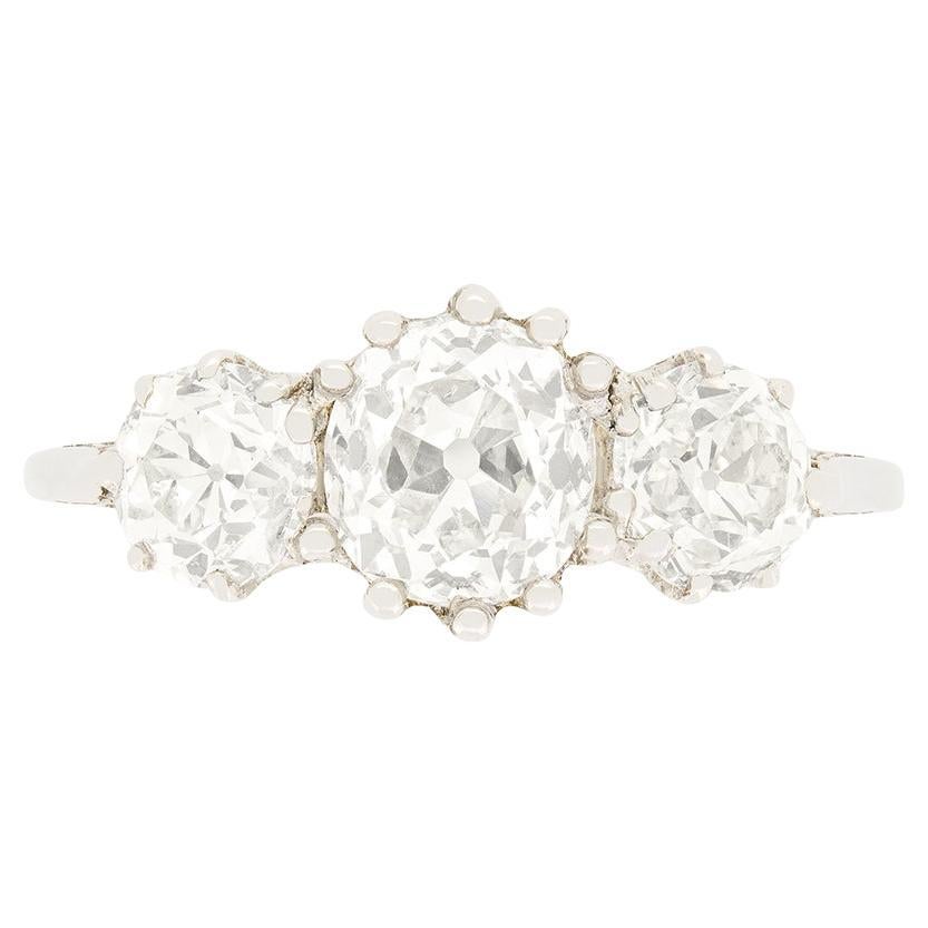 Art Deco 1.25ct Diamond Trilogy Ring, c.1920s