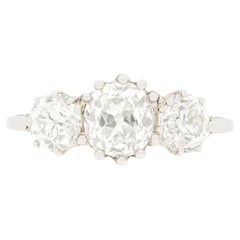Art Deco 1.25ct Diamond Trilogy Ring, c.1920s