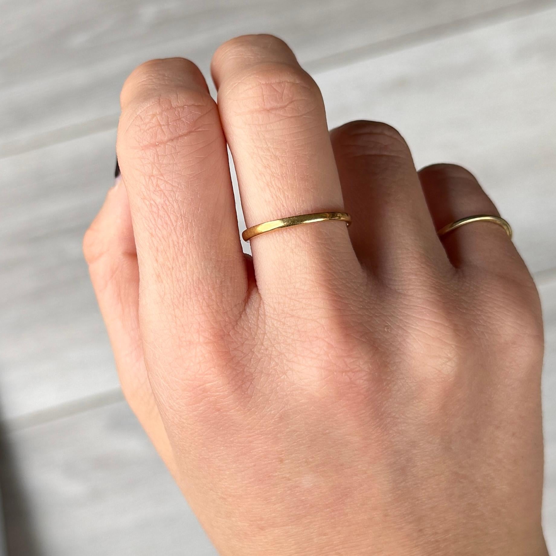 Anneau Art déco en or 18 carats avec doublure en platine Unisexe en vente
