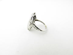 Art Deco 18 Karat White Gold Diamond Ring .75 Carat