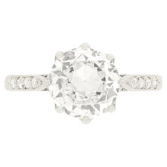 Art Deco 1.80ct Diamond Solitaire Ring, circa 1920s