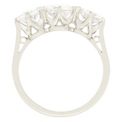 Art Deco 1.80ct Diamond Three Stone Ring, C.1930s