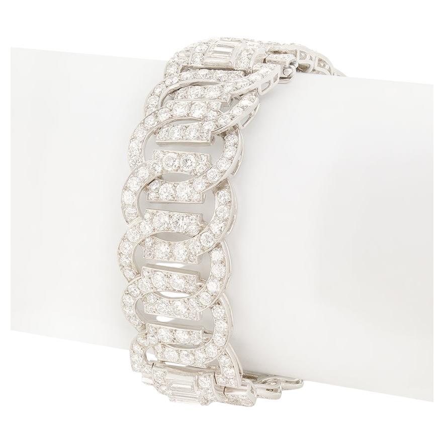 Art Deco 18.20ct Diamond Bracelet, c.1920s