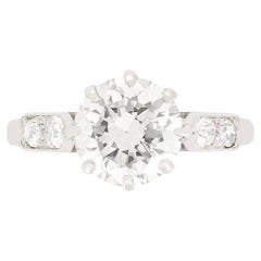 Art Deco 1.85ct Diamond Solitaire Ring, c.1920s