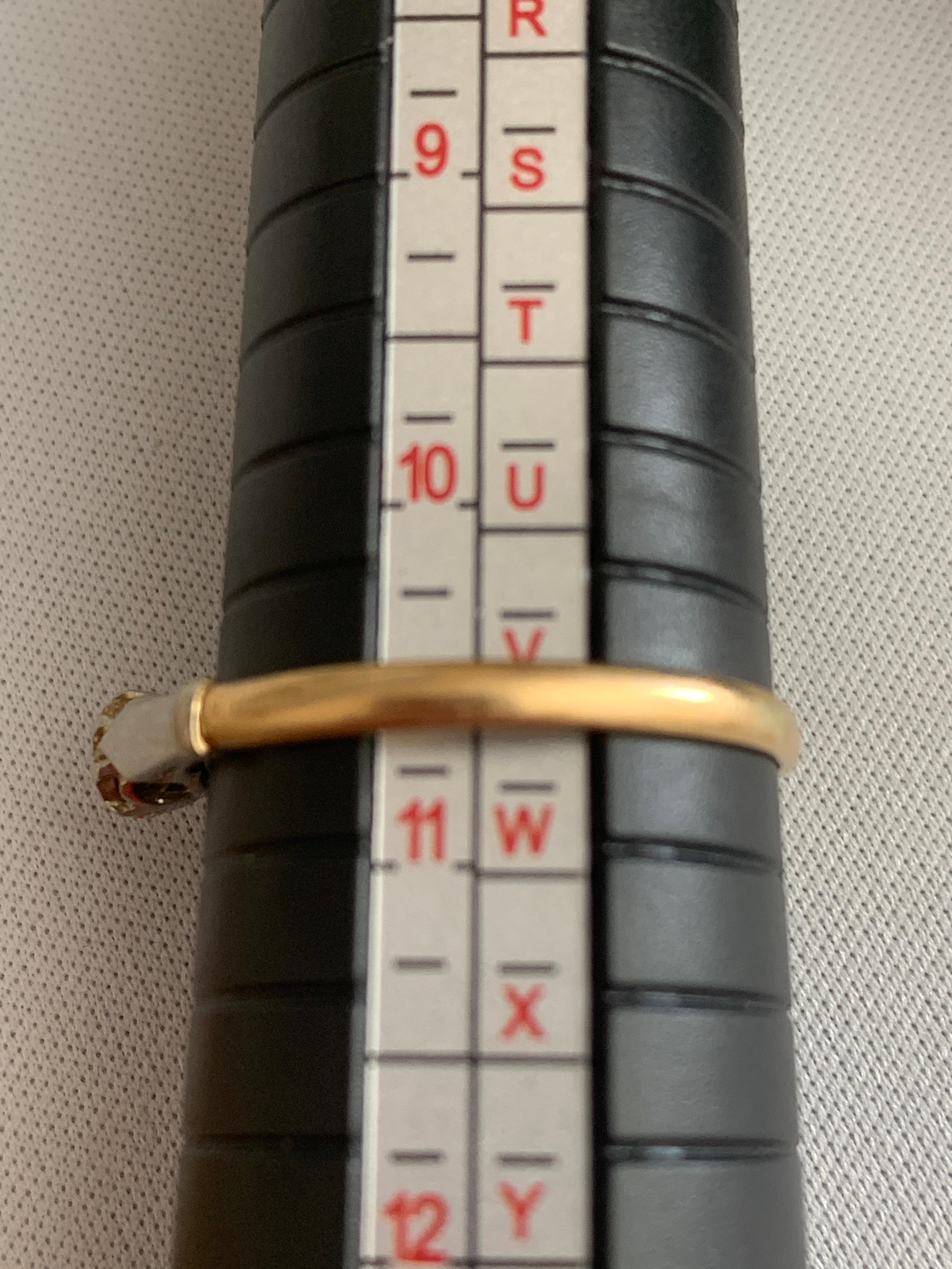Art Decó Oro 18 ct y Platino Diamante en venta 7