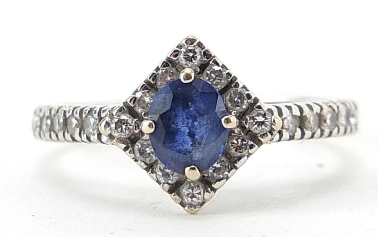 Art Deco Diamond Sapphire Ring

Brilliant art deco-styled diamond ring with elegant 18ct white gold elements and a focal sapphire gem clasped to top the entire presentation.

The Art Deco era is one of the most exciting combinations of artistic