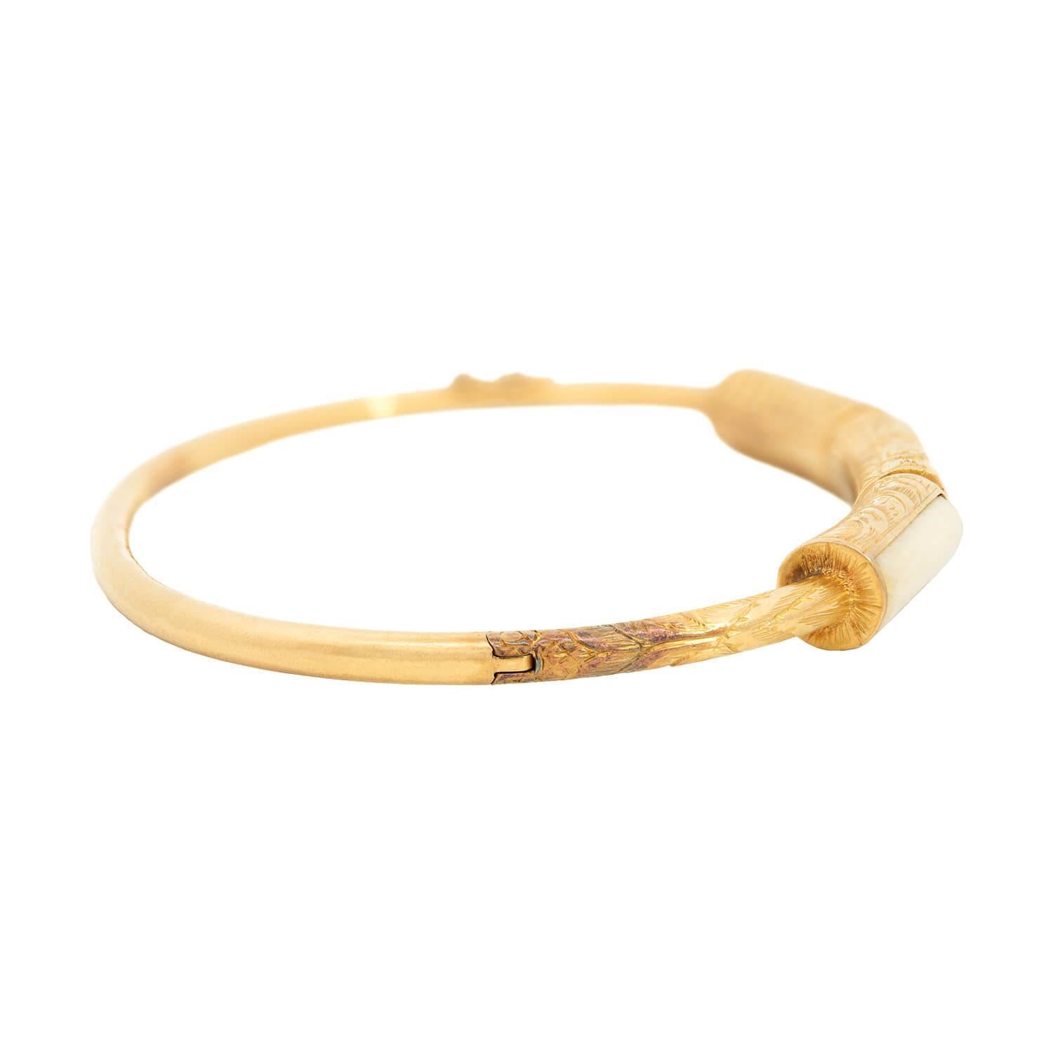 Femenino o masculino Brazalete Art Decó de hueso, lapislázuli y jaspe de 18 quilates en venta