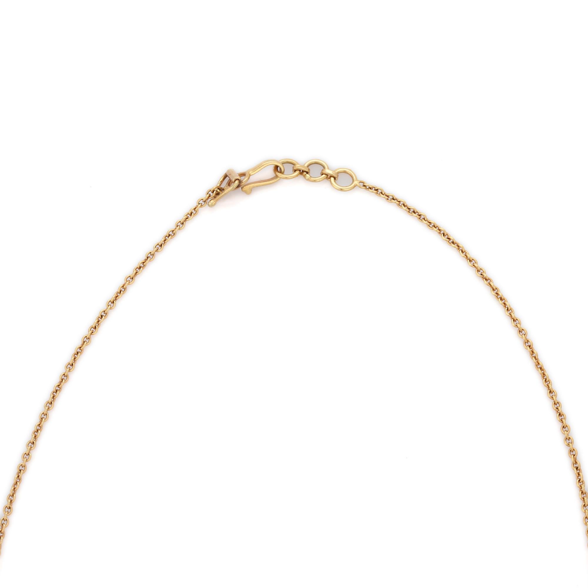 Halskette mit Anhänger im Art-déco-Stil aus 18 Karat Roségold in Kreisform mit Diamanten im Angebot 2