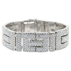 Art Deco 18K Weißgold Diamanten Armband