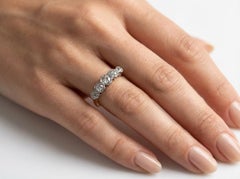 Art Deco 18KT Gold & Platinum Old-Cut Diamond Five-Stone Ring (c. 1920s)