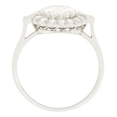 Art Deco 2.00ct Diamond Cluster Ring, c.1930s