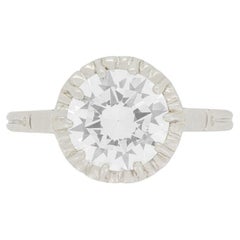 Art Deco 1.90ct Diamond Solitaire Ring, C.1920s