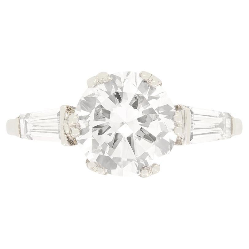 Art Deco 1.90ct Diamond Solitaire Ring, c.1930s