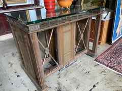 Art Deco 1920 Brass Bronze Exceptional Bank Check Table