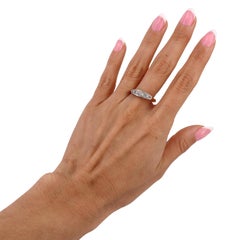 Art Deco 1920 five stones Ring in 18kt Gold and Silver with Diamonds