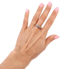 Art Deco 1920 Five Stones Ring in 18kt Yellow Gold with Diamonds