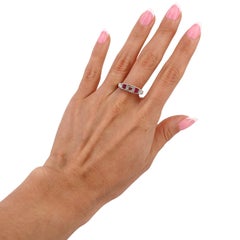 Art Deco 1920 Ring in 18kt yellow Gold and Platinum with Diamonds & Rubies